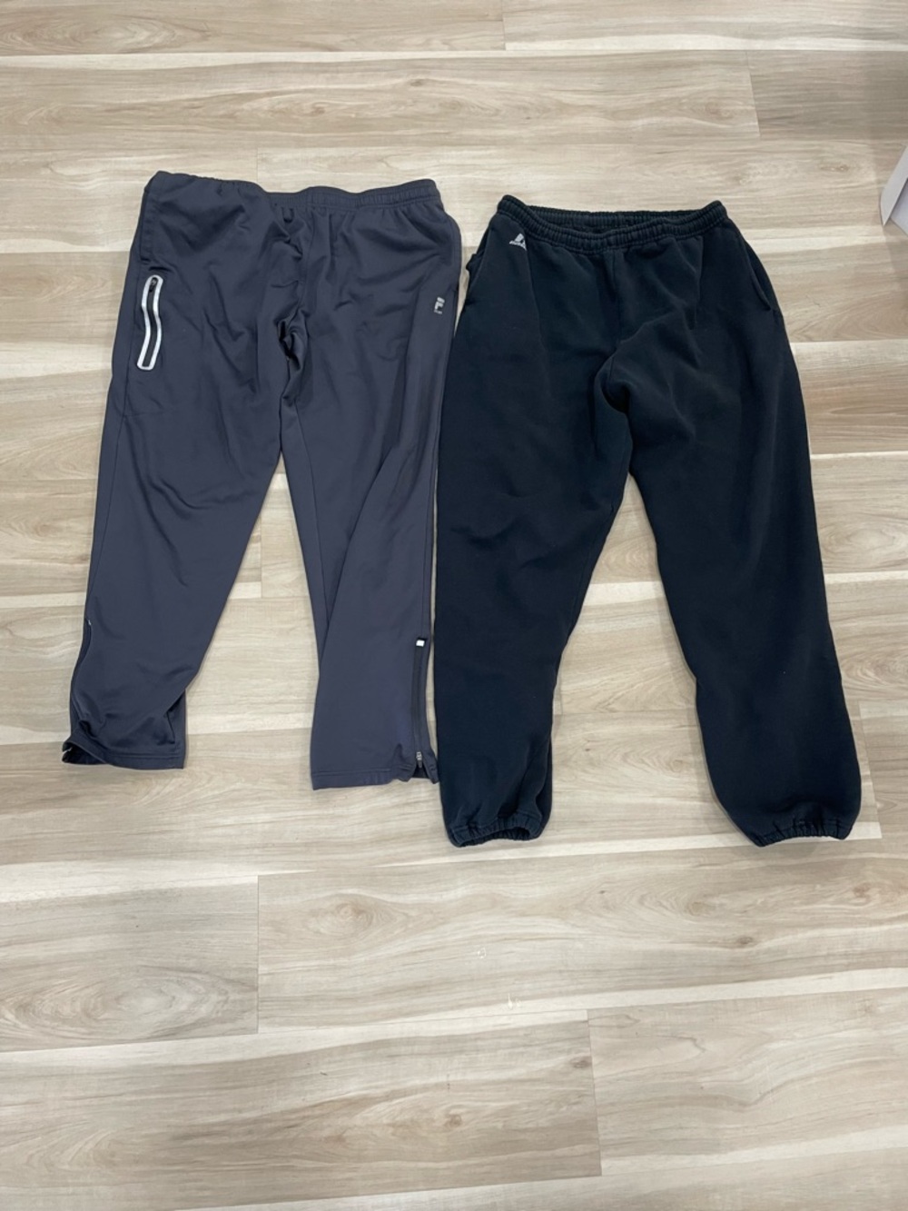Fila Men's Black & Charcoal Jogger Pants Duo